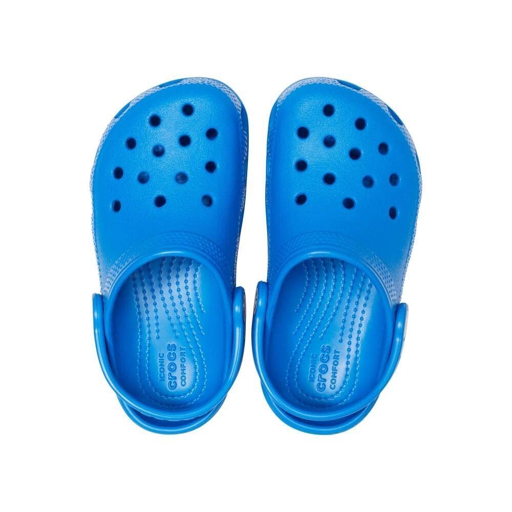 CROCS KIDS' CLASSIC CLOG , BRIGHT COBALT/BRIGHT COBALT, 4 BIG KID - Picture 6 of 6